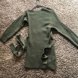 Olive Green sweater dress